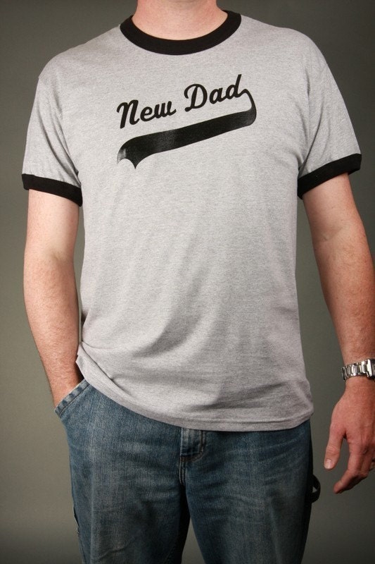 NEW DAD Baseball theme T-shirt Tee, Sizes S-2XL available