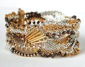 Freeform Beaded Bracelet in Your Color Choice Made To Order