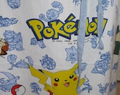 Handmade Pokemon Skirt Handmade Long Skirt Unique Clothing Recycled Fabrics Video Character Skirt Drawstring Waist Recycled Fabric