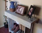 Console Table. Rustic Entry Table Wall Table 36 x 13 x 30 White Table. Farmhouse White Table. Distressed  Rustic Furniture French Country
