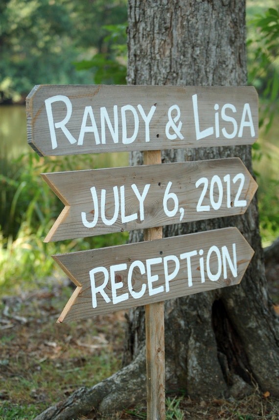 Outdoor Wedding Sign Hand Painted Cowgirl by TRUECONNECTION