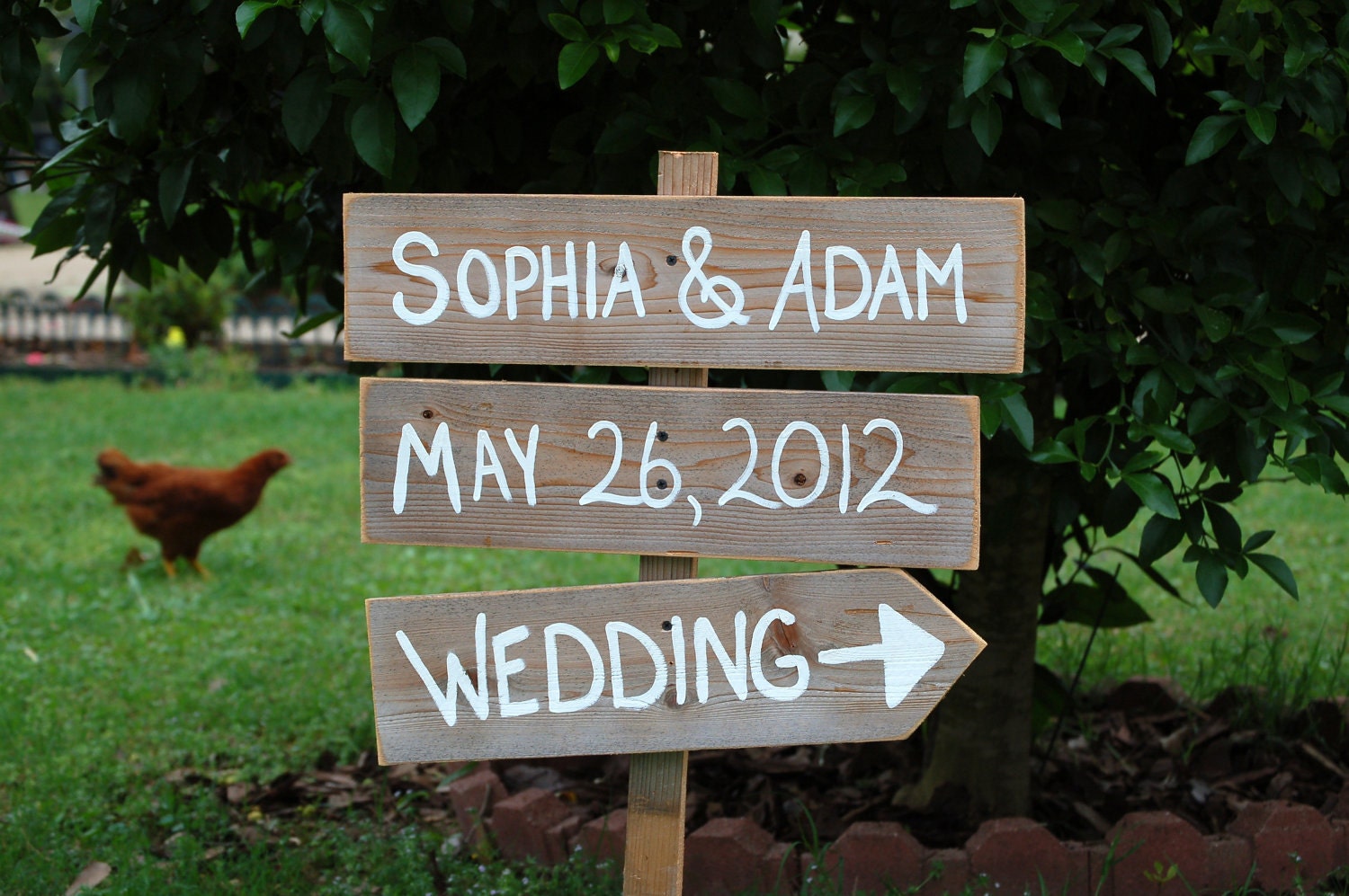 signs TRUECONNECTION outdoor Date Hand rustic Sign by Wedding Weddings  Outdoor Name