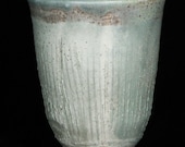 Small Light Green Wood Fired Vase