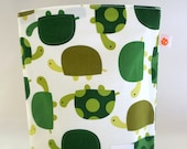 ON SALE Reusable Snack Sack -- Zoologie Turtles