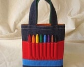 ARTOTE MINI Coloring Bag Crayon Tote Crayon Tote in Colorblocks