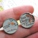 FALL SALE - 25 PERCENT SAVINGS - Vintage Map Sterling Silver Round Cufflinks. You Select the Journey.