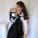 Ring Sling Baby Carrier Cotton and Silk - -Reversible Yoko and midnight Silk - w pocket - tutorial DVD