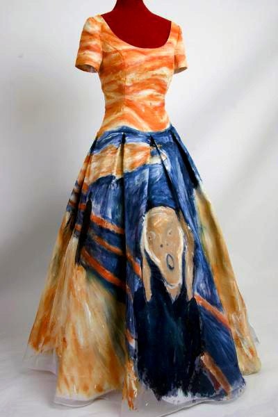 The Scream Dress Inspired by Edvard Munch - Made to Order