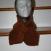 Knitted Lotus Leaf Scarf - Stays put - Amazing Look to Keep You Warm in Terrific Colors - Toffee