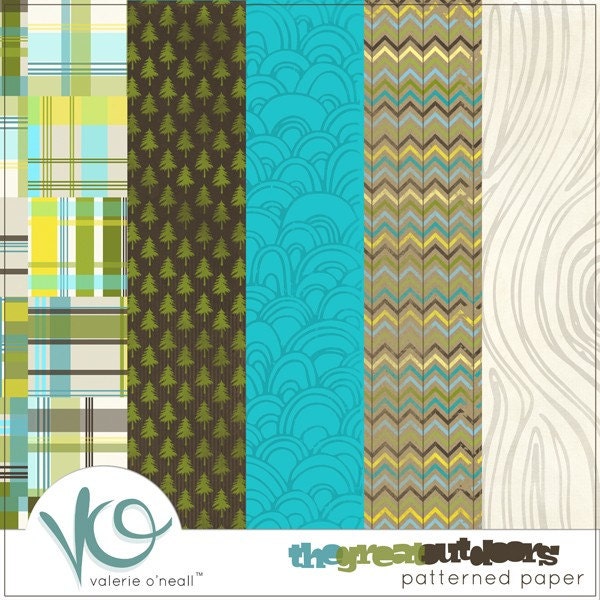 The Great Outdoors Digital Scrapbooking Kit