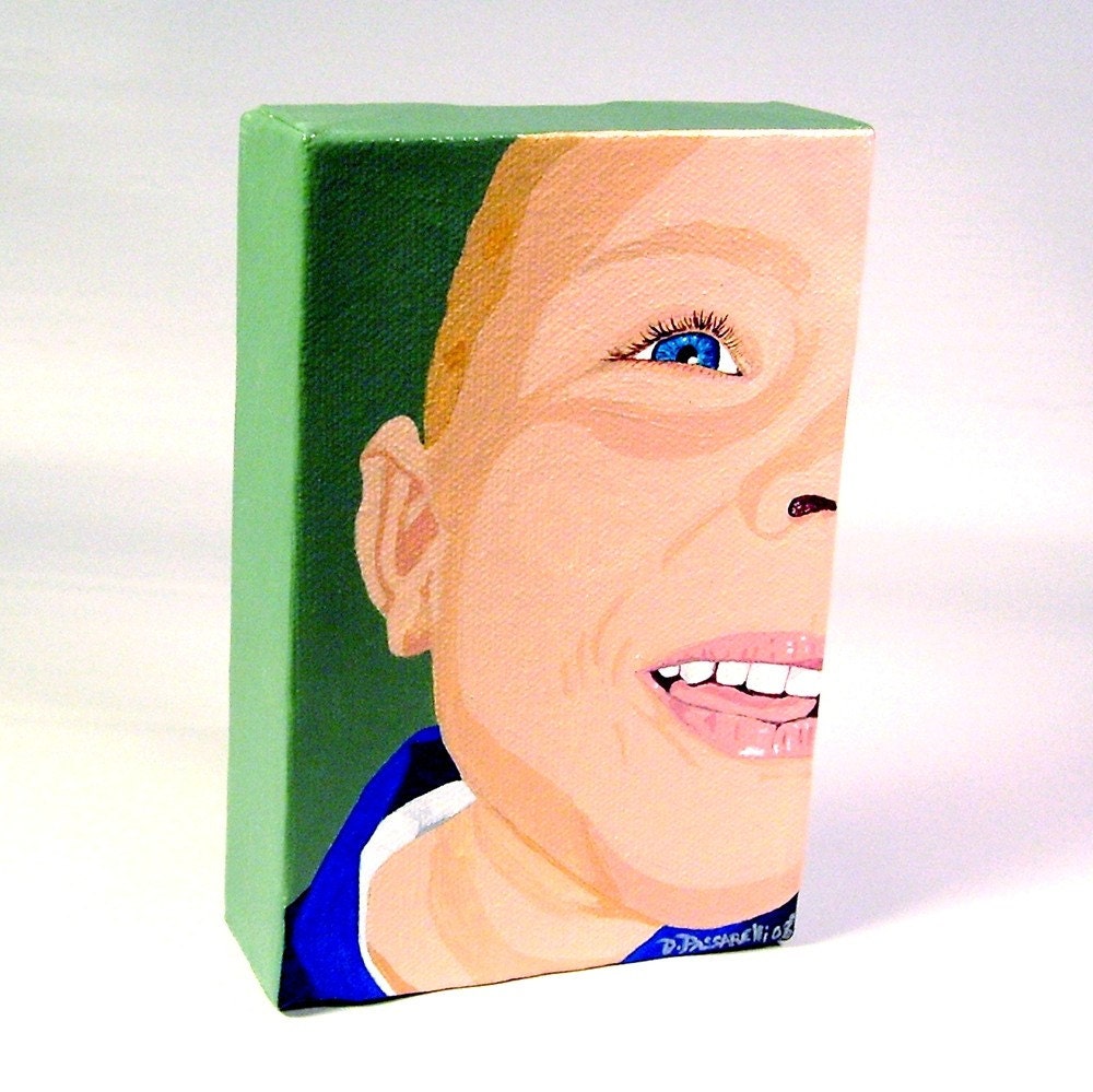 The Smiling Boy - Original Painting by D.Passarelli