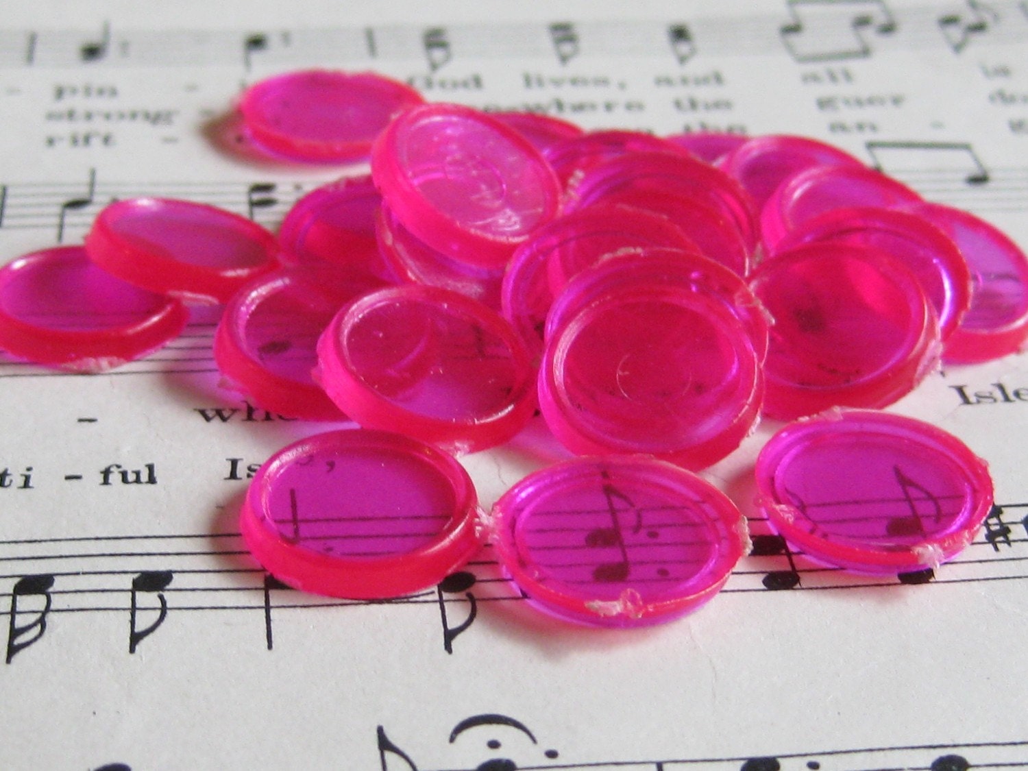 Vintage Pink Bingo Markers- Set of 50
