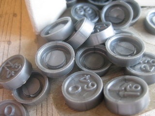 Vintage Bingo Pieces- Set of 20