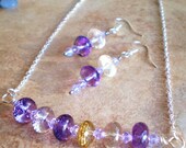 Ametrine necklace and earring set