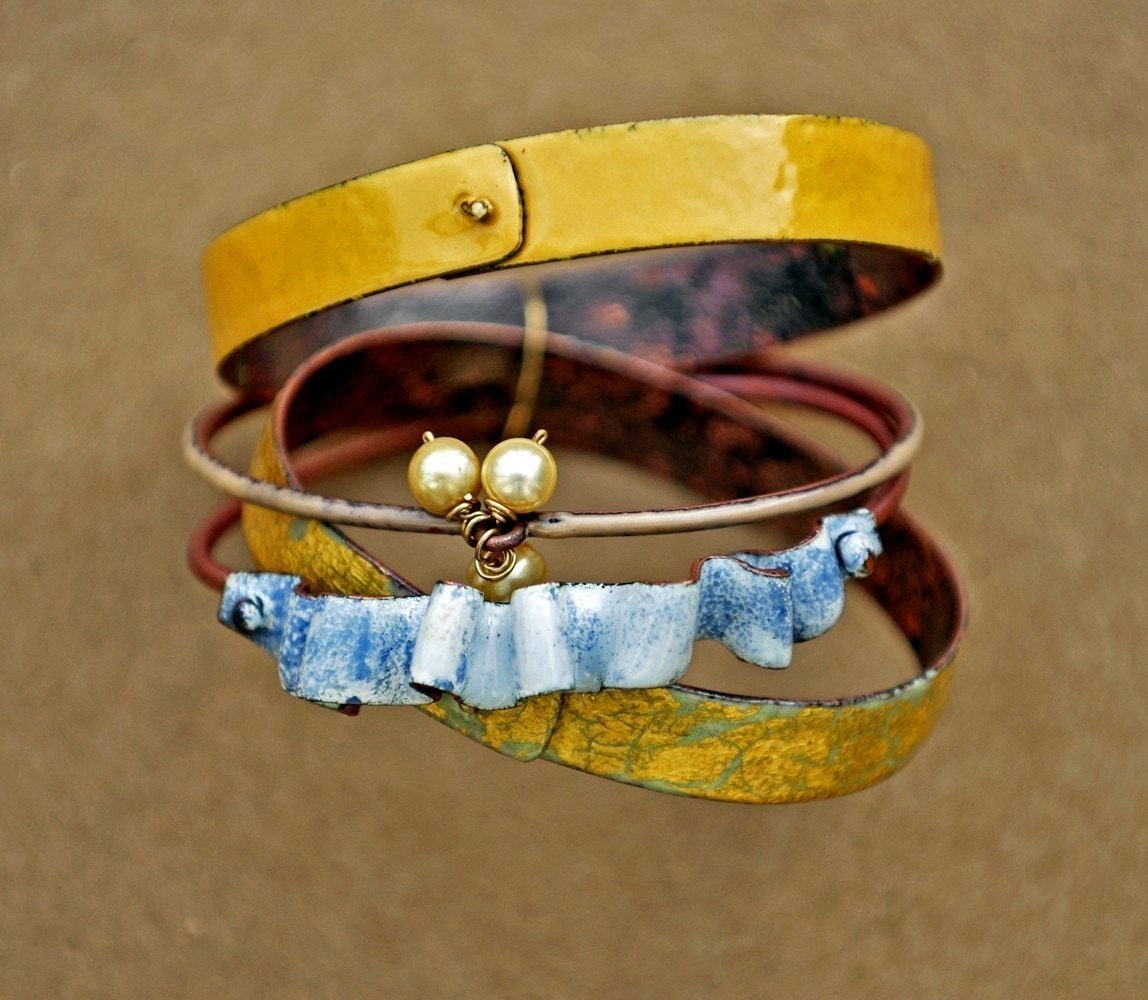 Gift for Her - Coventry - Enameled Bangle Set