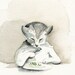 cat print- EAT YOUR PEAS - cat art, Archival print of watercolor