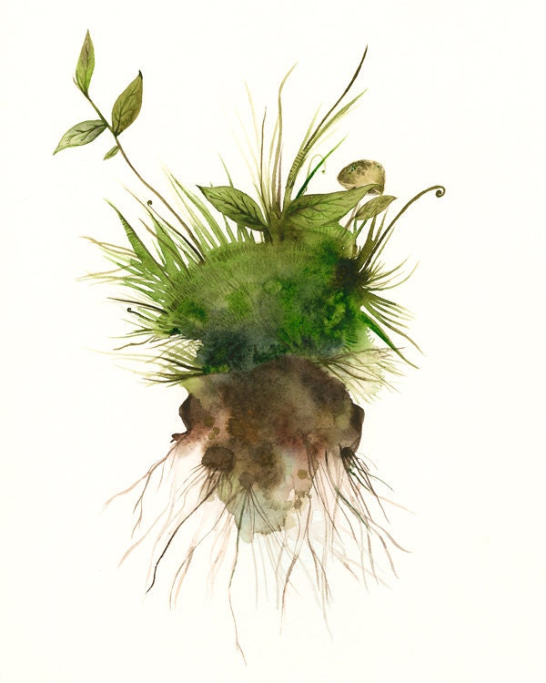 Earth - Archival print, nature art, botanical
