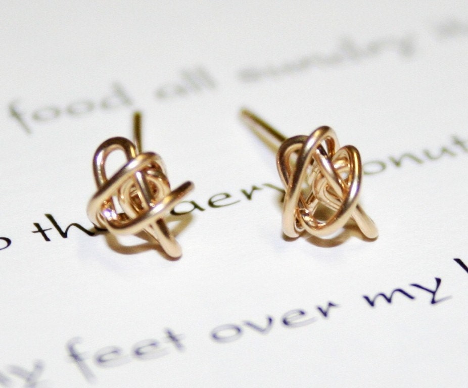 Gold Stud Knot Your Mommas Earrings