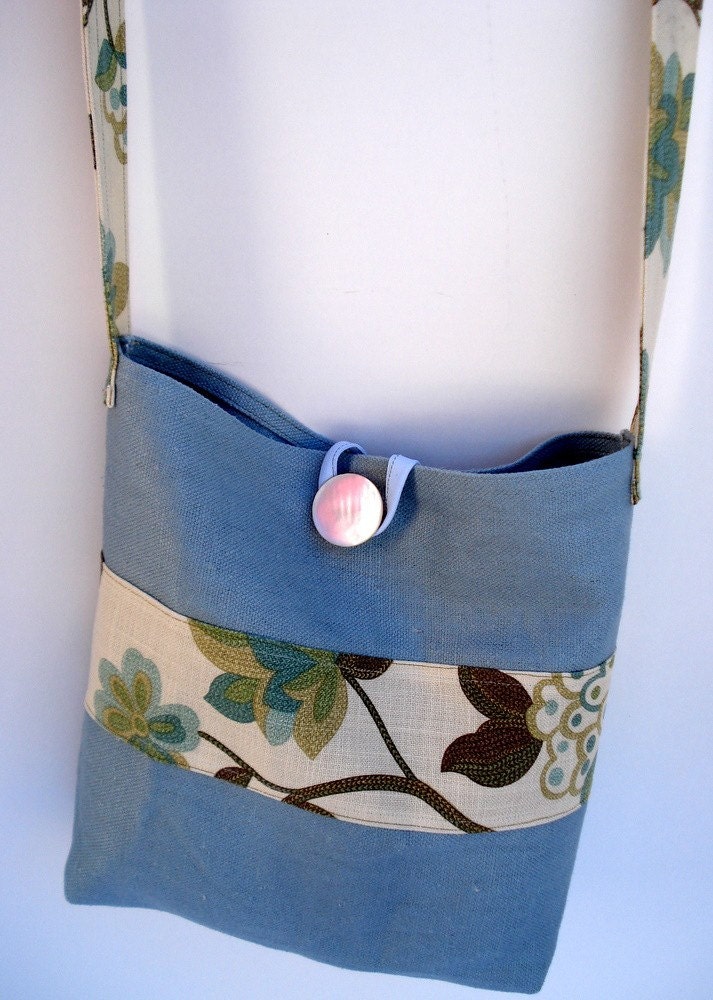 Hemp Tote Aqua Decorative Waverly Harmony Spa Features