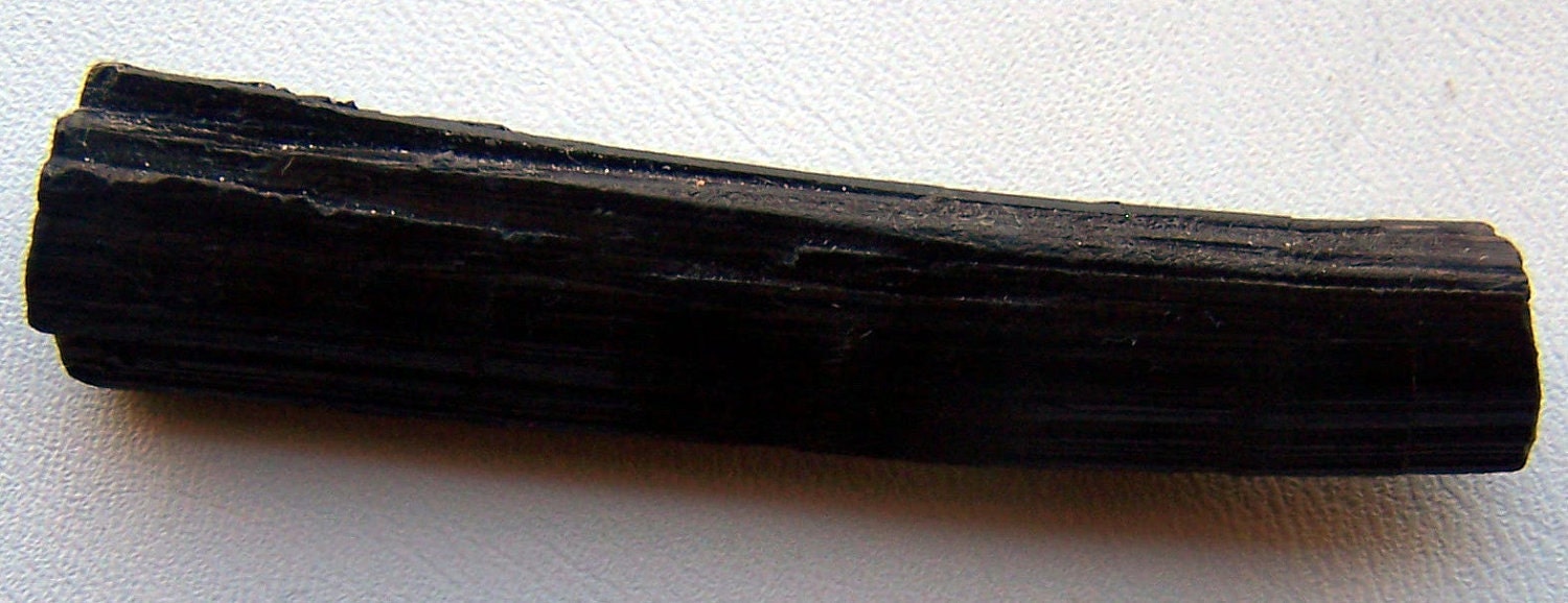 Tourmaline - Tourmaline crystal - Black Tourmaline - rare curved - Large Black Tourmaline - wire wrapping stone - 11 grams - crystal healing