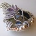 Crystal Wire Wrap necklace pendant - Watermelon Tourmaline, Kyanite, Blue Apatite, Amethyst, Rutillated Quartz point, STerling Silver Gold