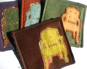 Felt n fabric Chair silhouette coasters