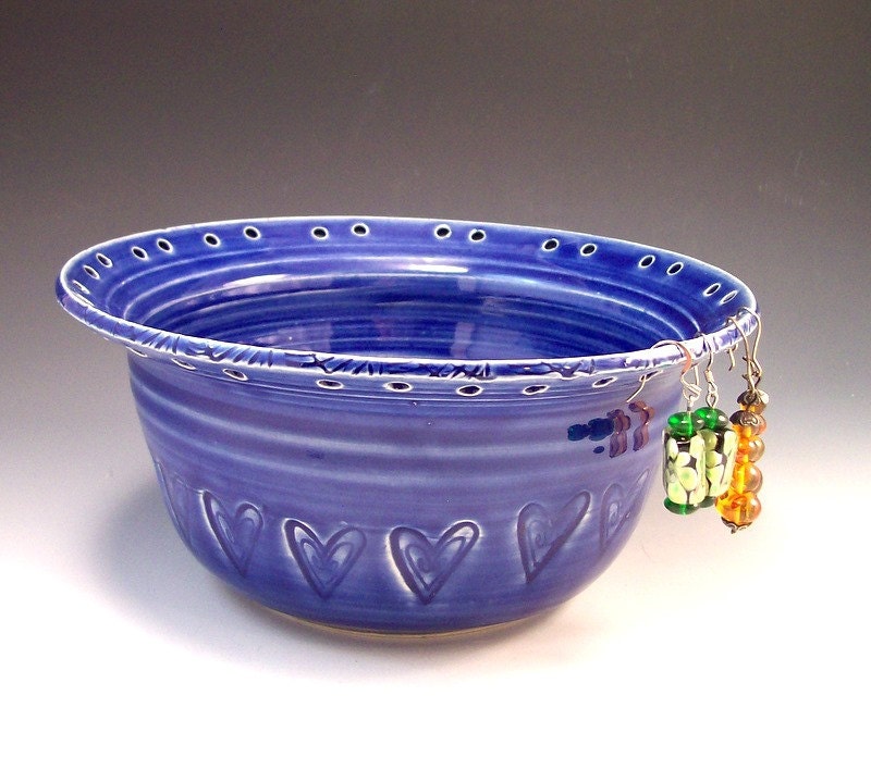 Earring and Jewelry Holder/Earring and Jewelry Organizer in Royal Blue