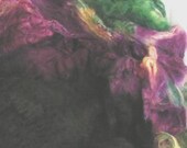 VIOLET Mawata Hand Painted Silk Hankies KNITPACK 42 grams Silk Garden Series Knit Spin Felt Fusion Crafts