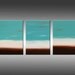 Original Abstract Painting Triptych Modern Art, Acrylic - Title: Heaven and Earth 2 - Large 24x54 Inches