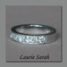 Diamond Half Eternity Band in 14kt White Gold - 4.5mm wide - LS1345