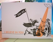Believe in You - letterpress greeting