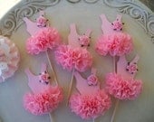 Ballerina Tutu Cupcake Toppers Set of Six Il_170x135