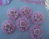 Pretty Rose and Ruffle Cupcake Toppers for Birthday Party and Valentine decoration Il_170x135