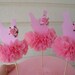Ballerina Tutu Cupcake Toppers  Set of Six