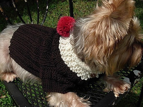 ROOT BEER FLOAT Original Dog Sweater Knitting Pattern \/ NEW
