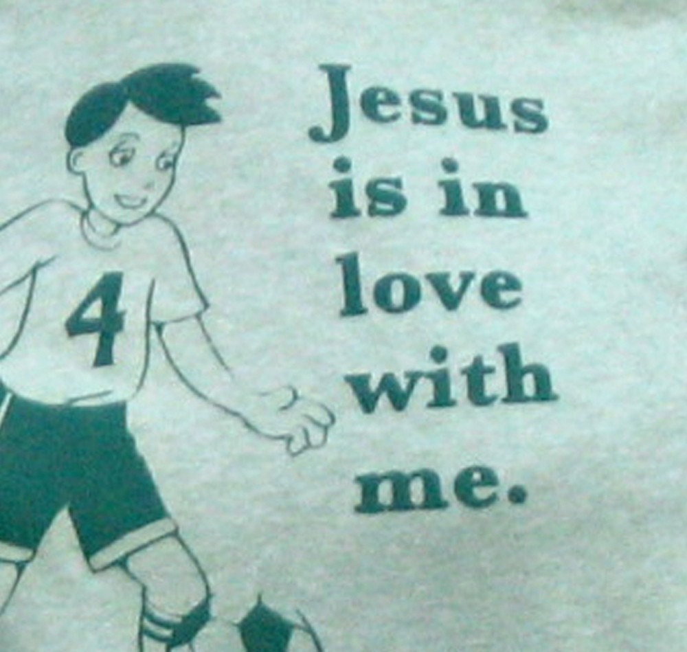 Women's Small Jesus is in Love with Me T-shirt
