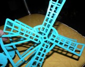 Vintage Plastic Dutch Windmill 1950s Napkin holder fantastic plastic 1950