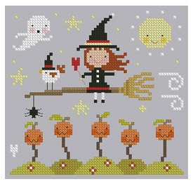 Halloween Ride Cross Stitch