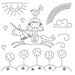 Spring Unicorn RIde Embroidery Pattern