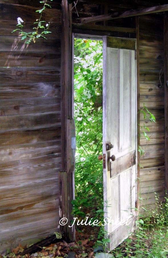 SALE  Urban Decay - Between Worlds 5x7 Abandoned Magical door Art Photography, Fairytale Home wall decor, fantasy imagination, Magic door