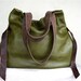 NEW STYLE///JOSEPHINE In Handwoven Native Tapestry with Green Leather