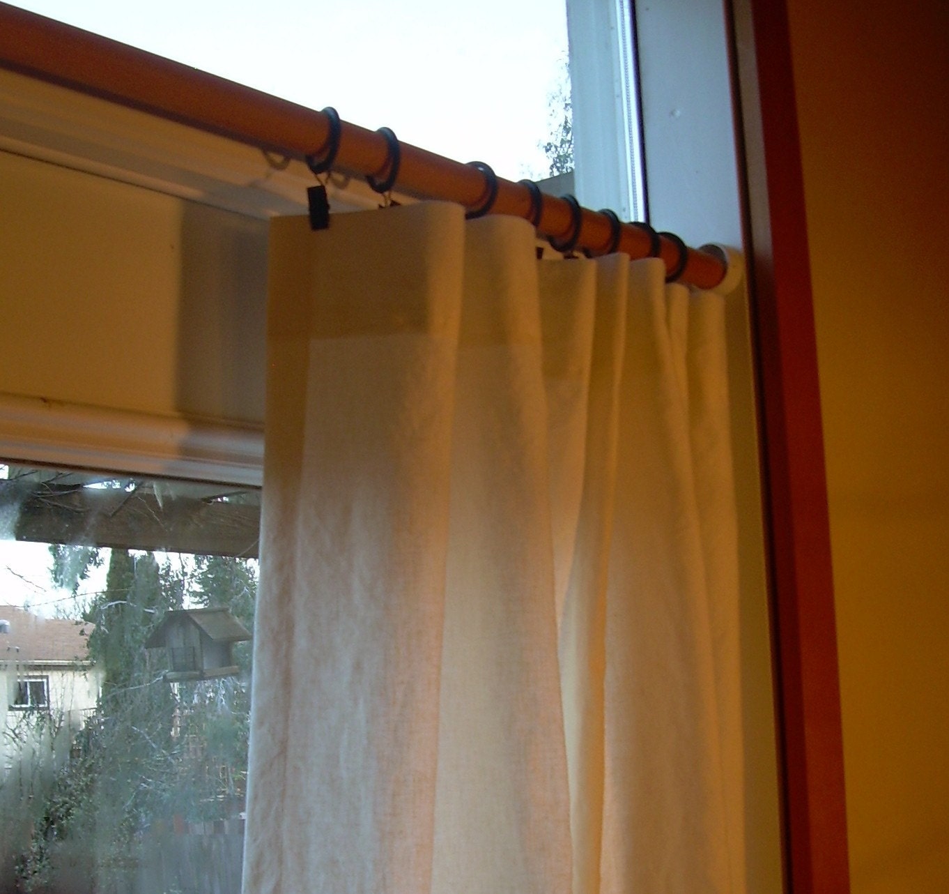 Custom Pocket Top Curtains, Window Coverings, Hemp Cotton Muslin