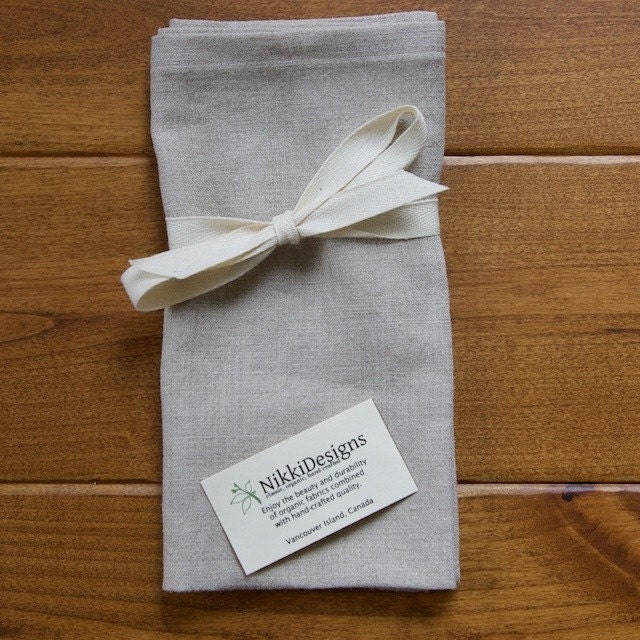 Linen Hand-Crafted Napkins, 4