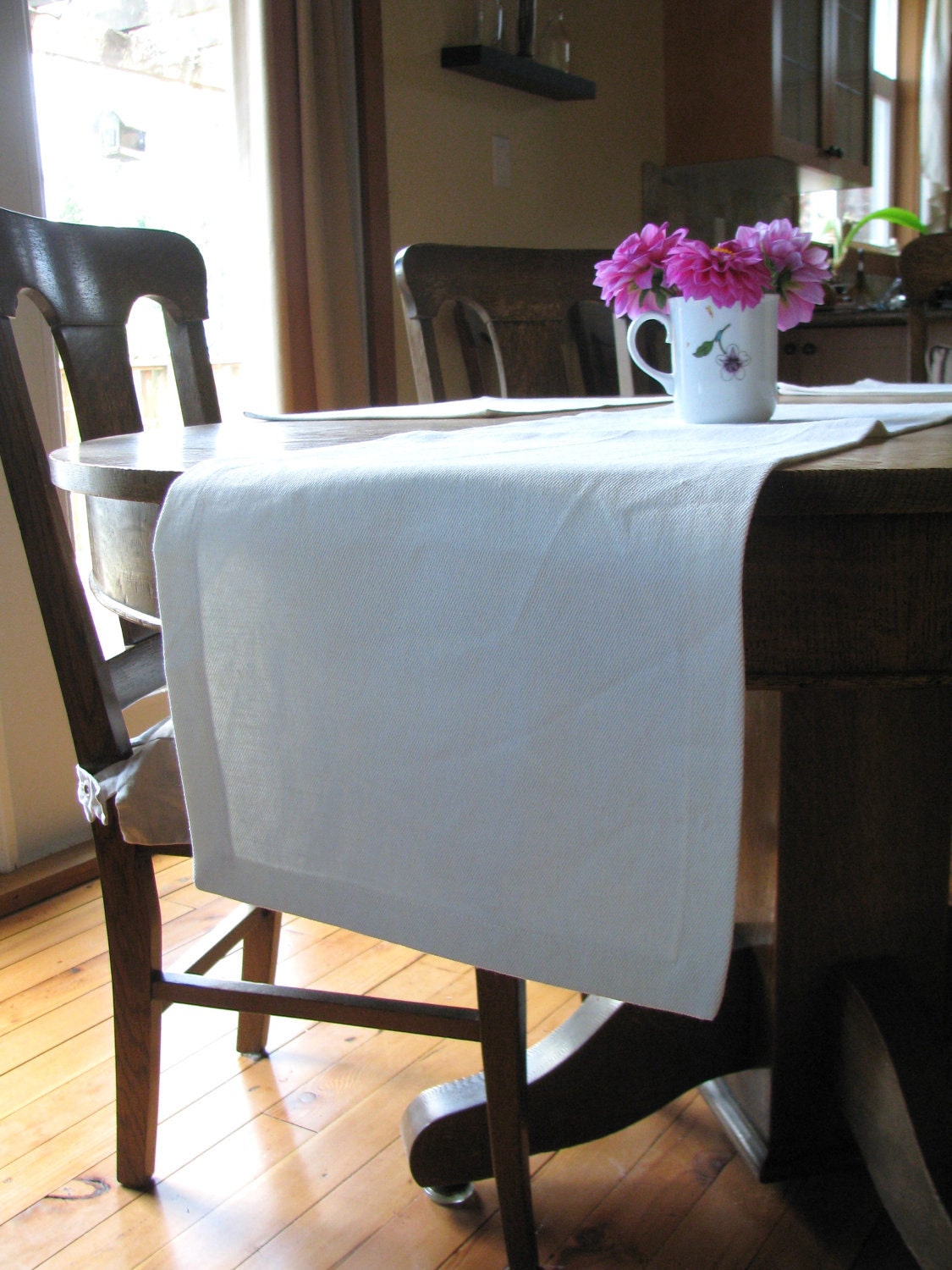 Hemp Table Runner, Table Linens, 12" x 36"