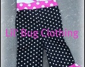 Custom Boutique Clothing  Ladybug Red and Black Dot 1 Piece Jumper Girl