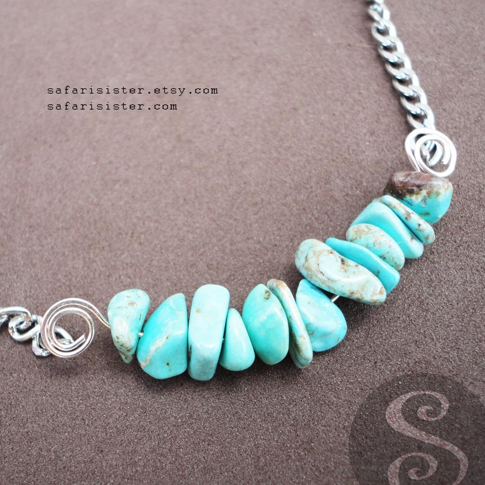 Turquoise Howlite GEMbar, Pendant, Connector, Jewelry Findings
