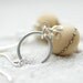 Dark Ivory Earrings, Ecru Earrings, Etched Glass Earrings, Beach Wedding, Ivory Wedding, Romantic Earrings - Dunes