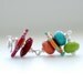 Glass Pendant, Funky Pendant, Lampwork Glass and Sterling Silver - BLOOMERS Sophie