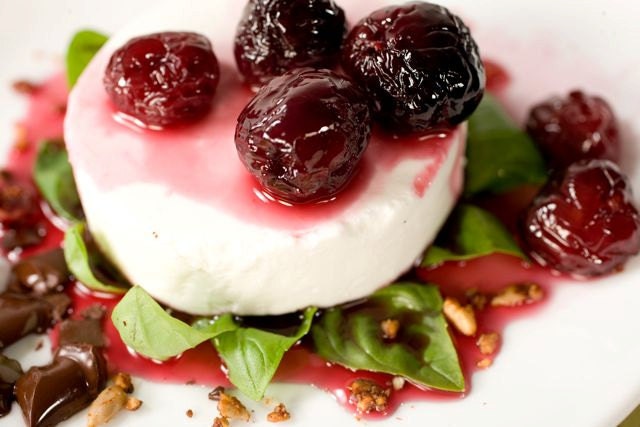 Cherry with Spearmint and Candied Meyer Lemons