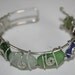 WIre Wrapped Seaglass Bracelet